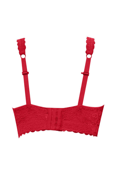 Parfait Adriana Wire Free Lace Bralette P5482 Racing Red