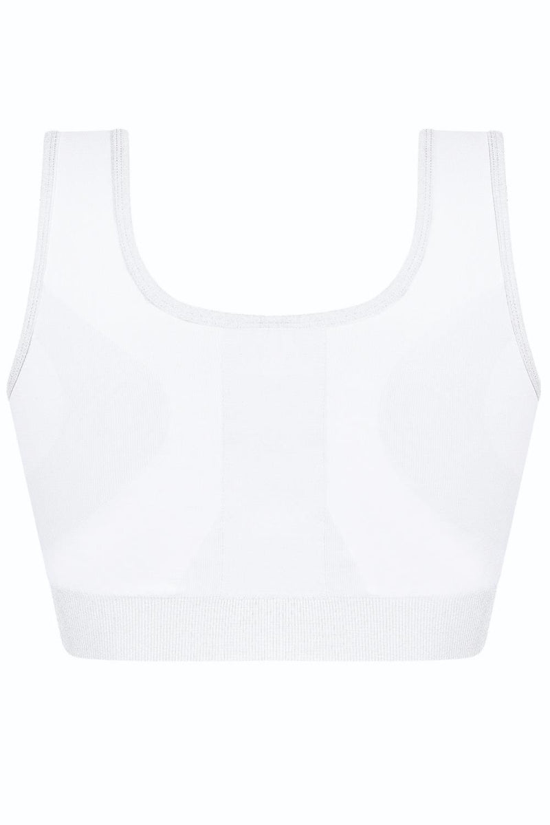 Amoena Pamela Seamless Post-Surgical Bra, White (45010)