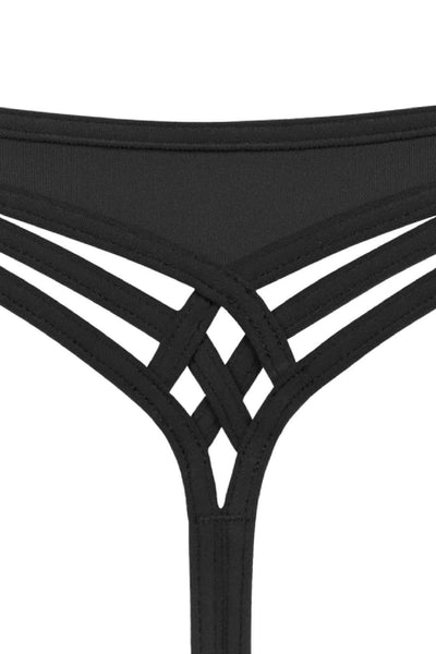 Marlies Dekkers Dame De Paris 2cm Thong, Black (15423)