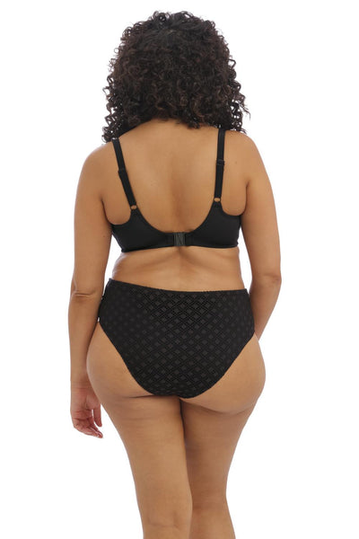 Elomi Bazaruto Plunge Swim Bikini Top, Black (ES800602)