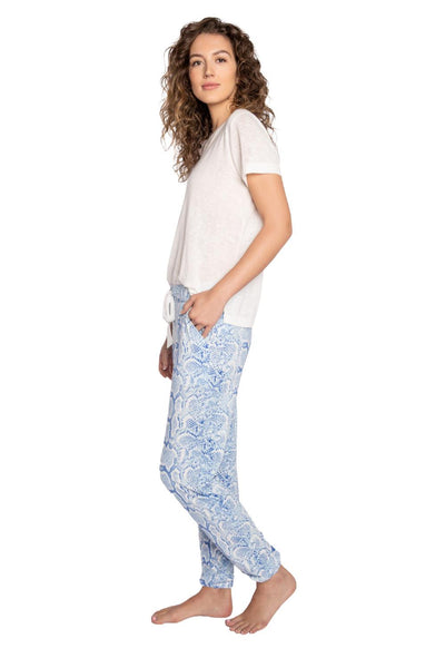 PJ Salvage Feelin Snakey Banded Pant RHFSP-BLUE