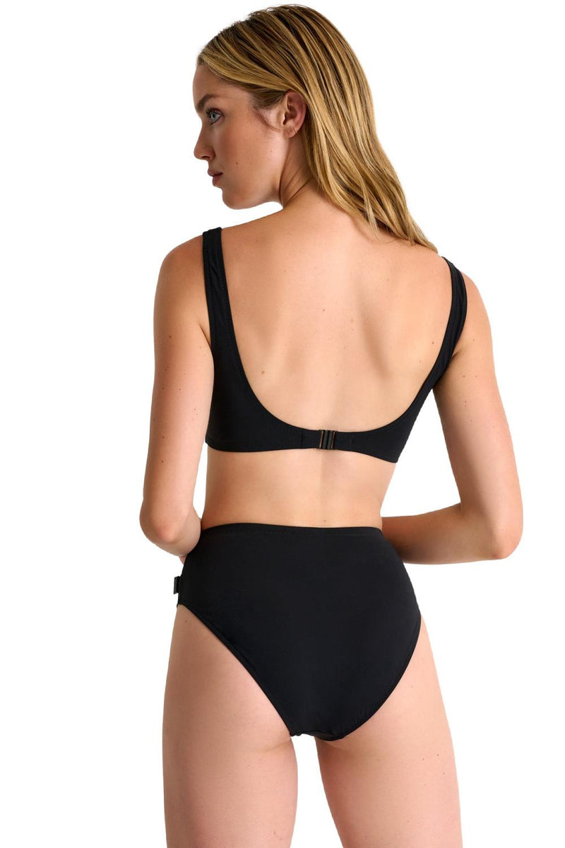 Shan Madisson Classic Bralette Bikini Top, Caviar (42360-23)