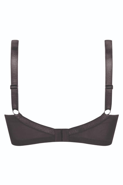 Amoena Nancy Wire-free Front-Closure Bra, Dark Grey (44740)
