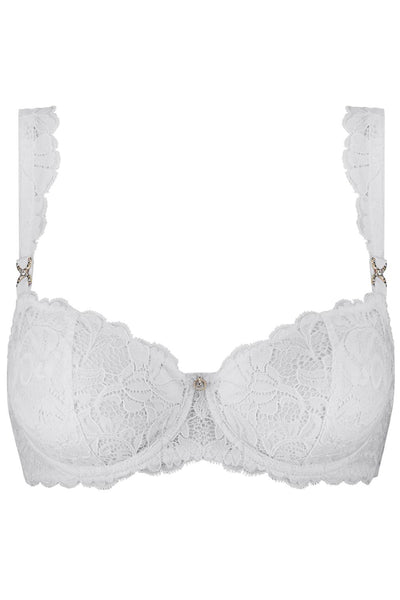 Aubade Mon Bijou Demi-Cup Bra, White (UAF14-6)