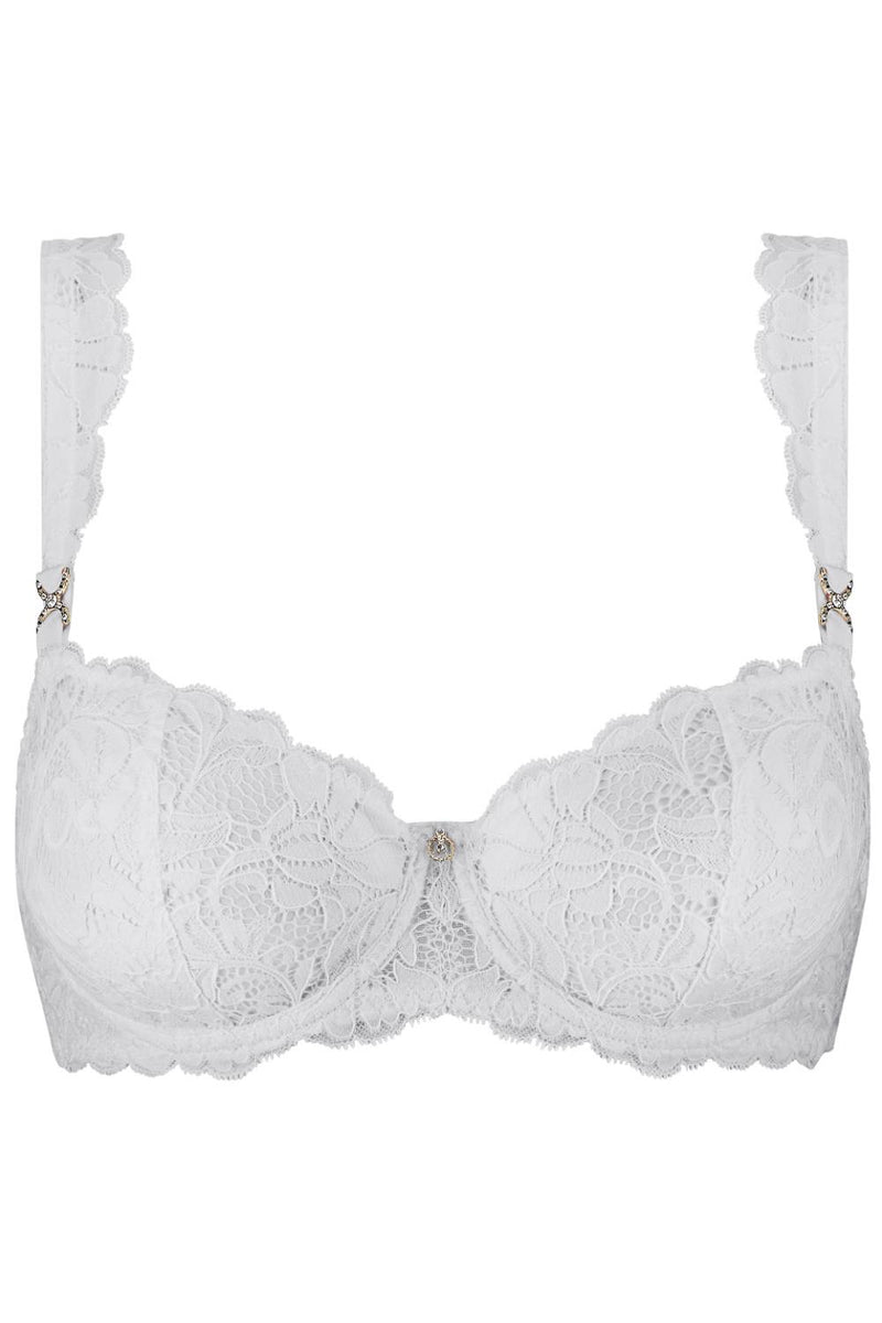 Aubade Mon Bijou Demi-Cup Bra, White (UAF14-6)