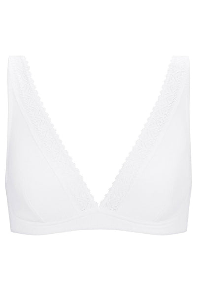 Simone Perele Eugenie Wireless Triangle Bra, White (15Z210)