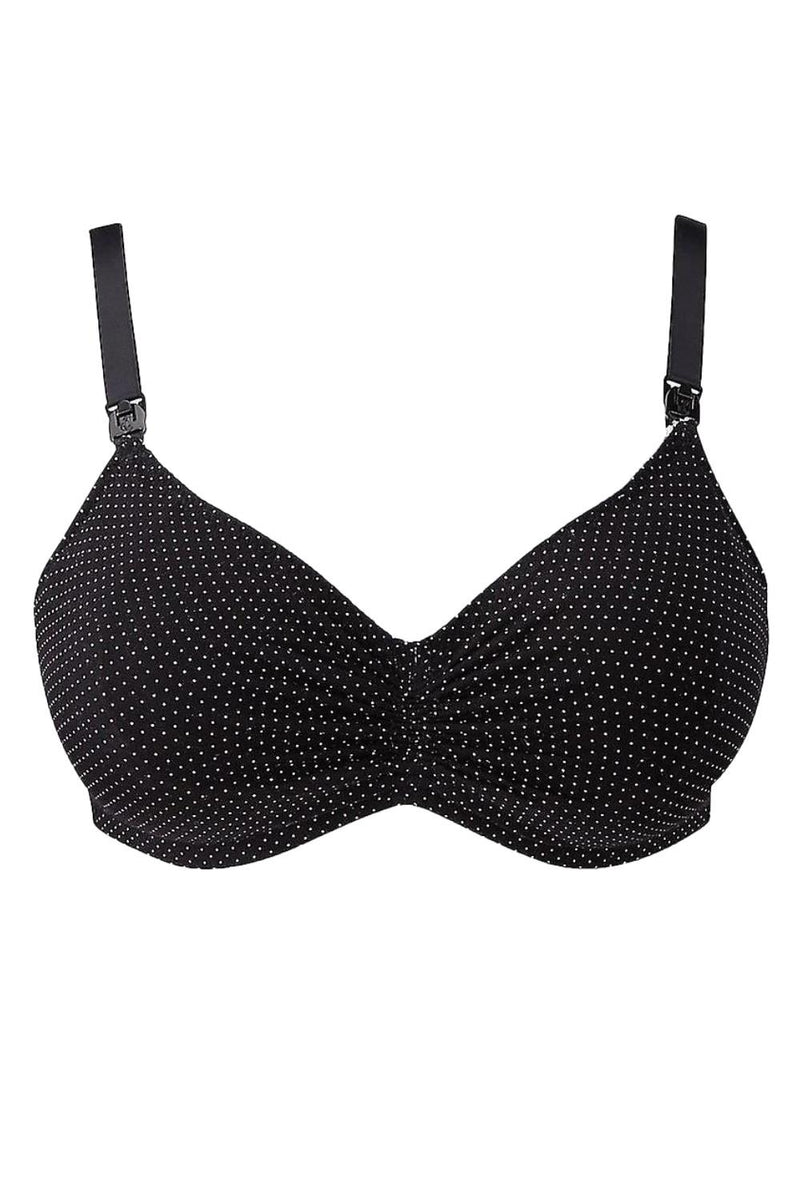Royce Blossom Wireless Nursing Bra, Black/White (1018)