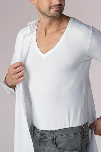 Mey Business Class V-neck T-Shirt, White (41007)