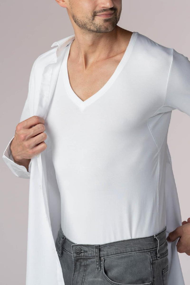 Mey Business Class V-neck T-Shirt, White (41007)
