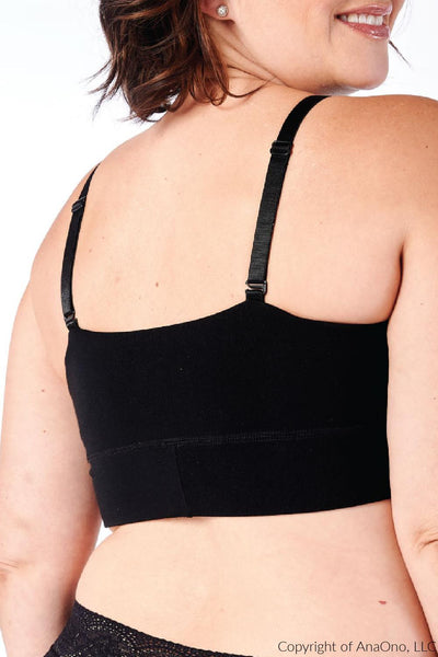 AnaOno Leslie Mastectomy Leisure Bra, Black (AO-027)