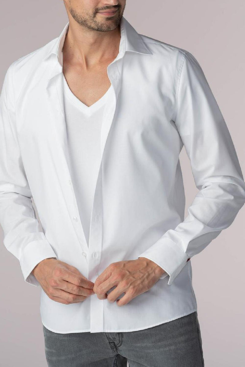 Mey Business Class V-neck T-Shirt, White (41007)