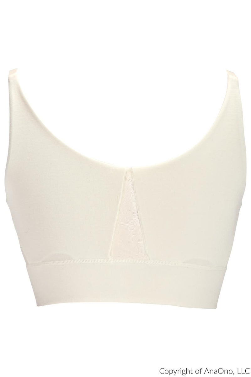 AnaOno Leslie Mastectomy Leisure Bra, Ivory (AO-027)