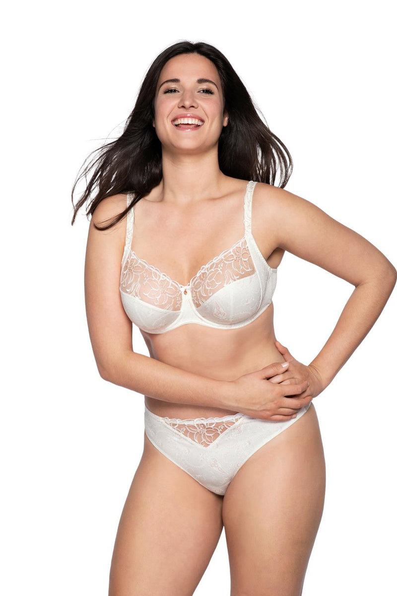 Ulla Dessous Zoe Underwired Full Cup Bra, (Cups B-G), Ecru (4123)