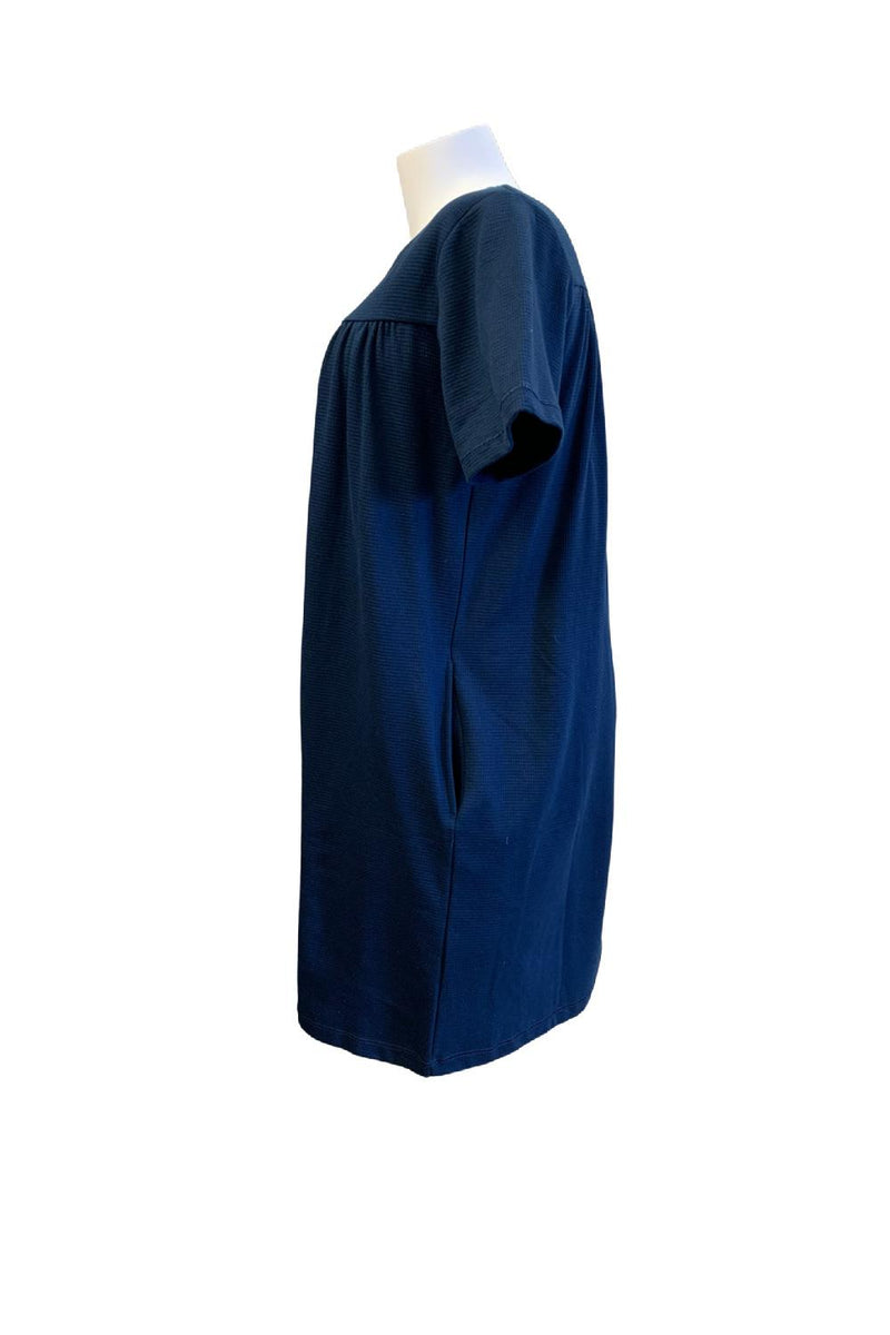 Patricia Waffle Knit Zip Front Robe Short 859-3C