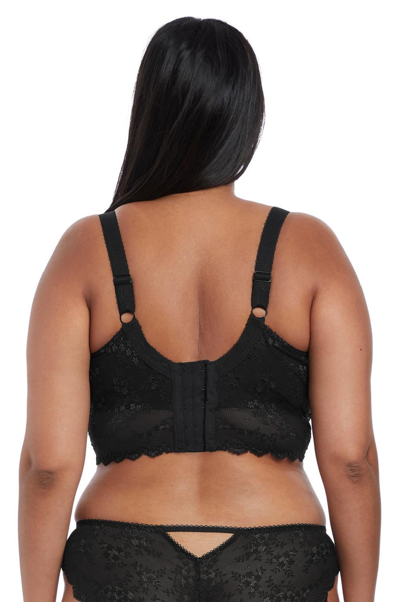 Elomi Charley Longline Lace Bralette, Black (EL4381)