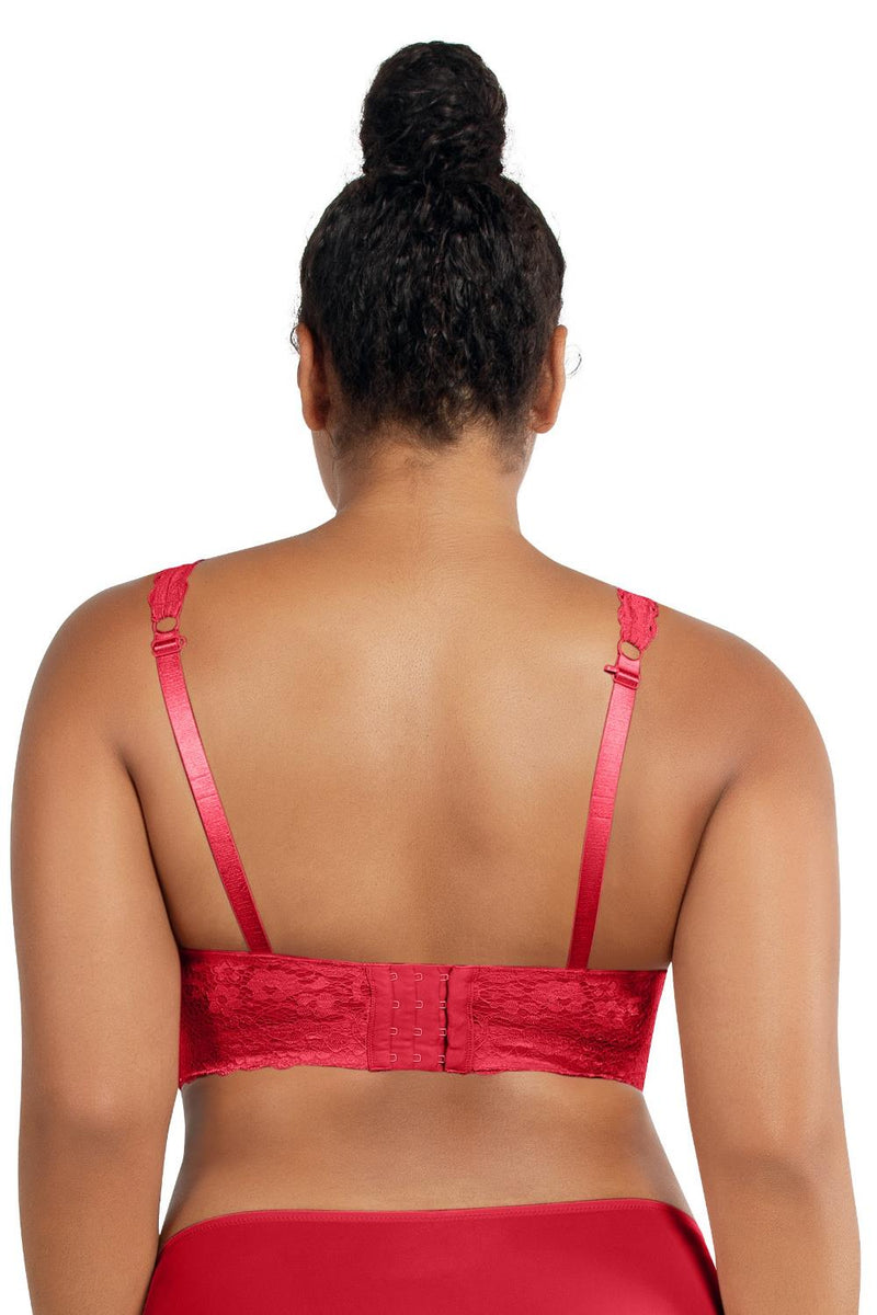 Parfait Adriana Wire Free Lace Bralette P5482 Racing Red