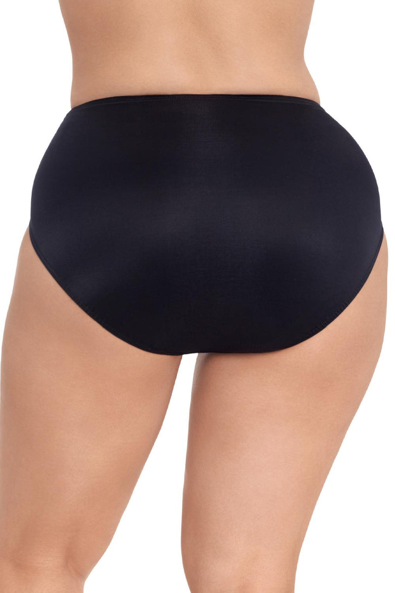 Miraclesuit Plus Size Basic Swim Brief, Black (6518801W)