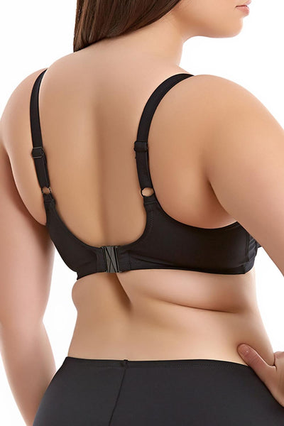 Elomi Essentials Underwired Bikini Swim Top, Black (ES7504)