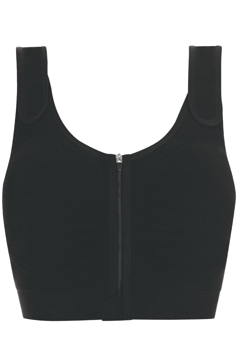 Amoena Leyla Post-Surgical Compression Bra, Black (44606)