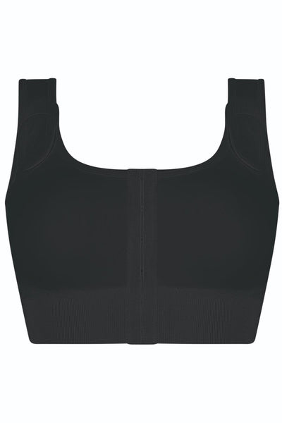 Amoena Sina Seamless Post-Surgical Bra, Black (45008)