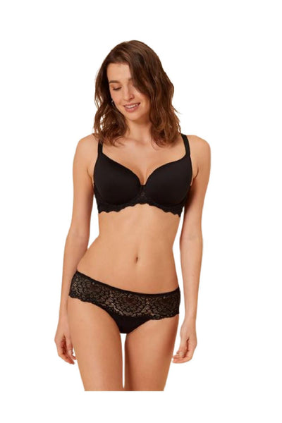 Simone Perele Caresse 3D Plunge Bra, Black (12A316)