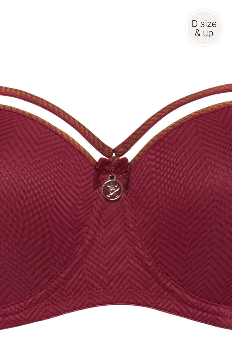 Marlies dekkers Space Odyssey Balcony Bra, Cups D-F,  355201 Rhubarb