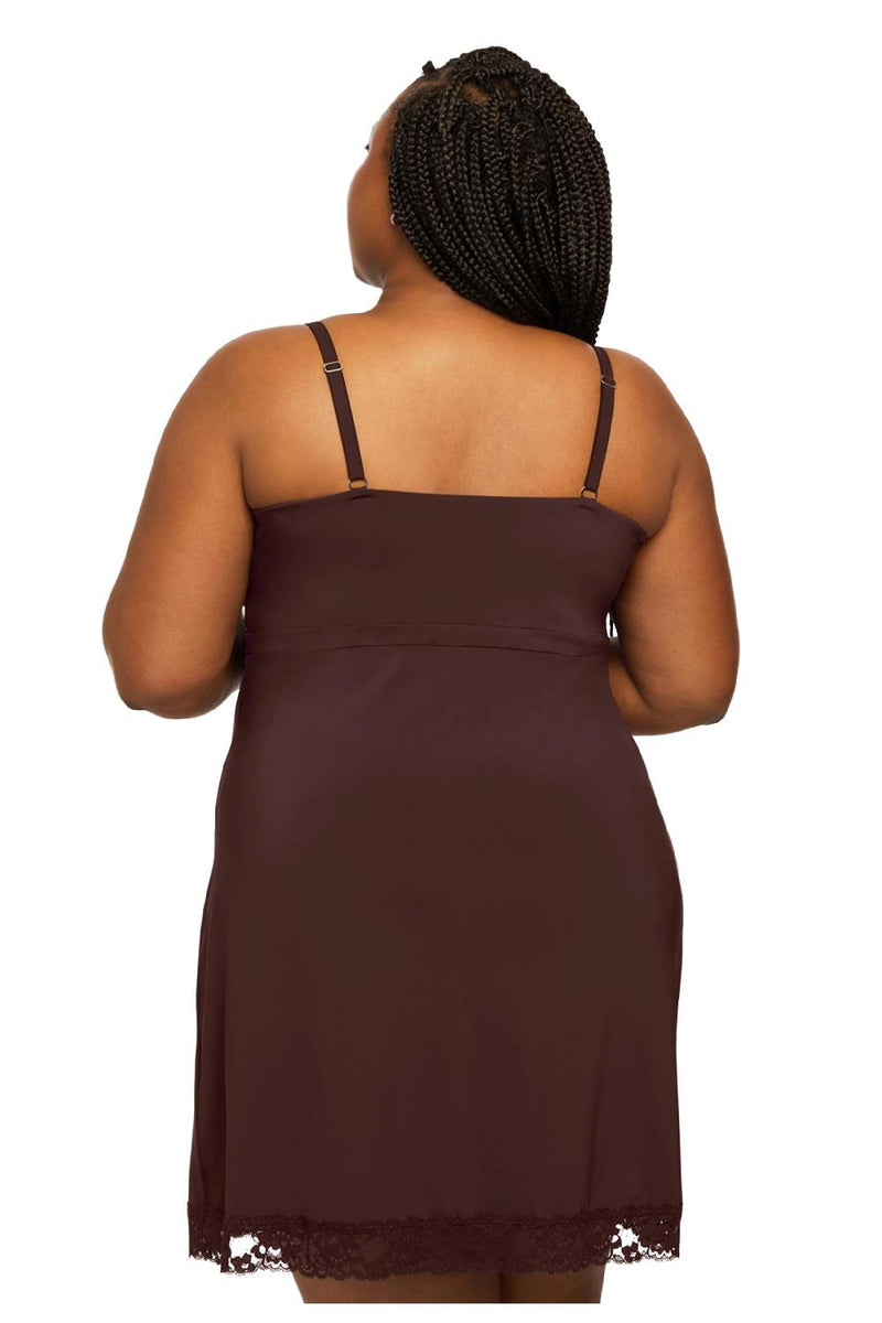 Montelle Bust Support Chemise, Cocoa (9394)