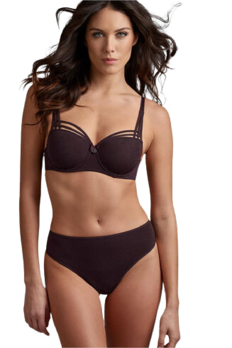 Marlies Dekkers Dame de Paris 7 cm Thong, Aubergine (35532)