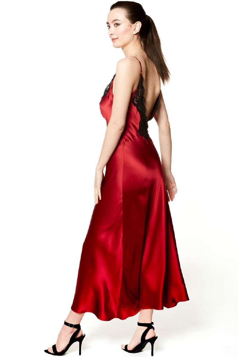 Christine Valentina Slip Gown, Ruby/Kohl (VAL7620)