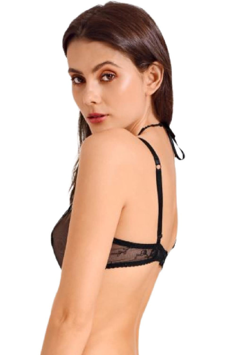 Aubade Amour Precieux Underwired Triangle Bra, Diamant Noir (UDF12)