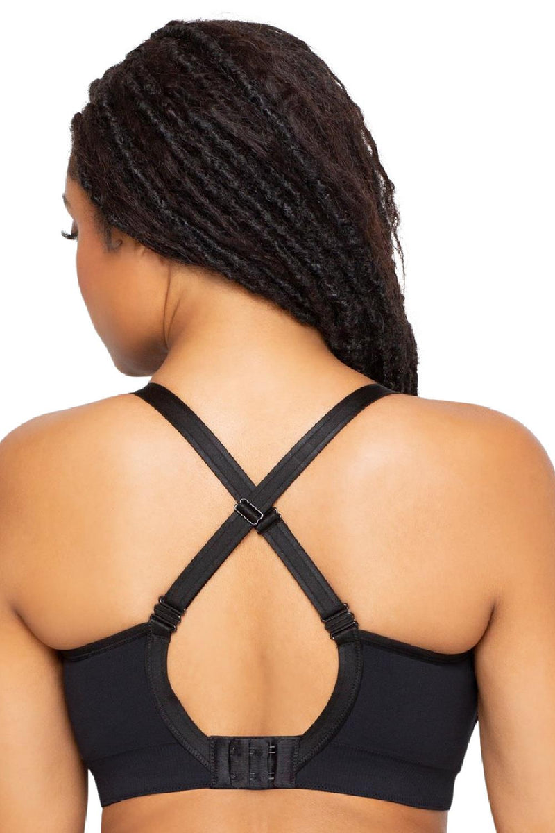 Curvy Couture Smooth Seamless Comfort Wireless Bra, Black Hue (1331)