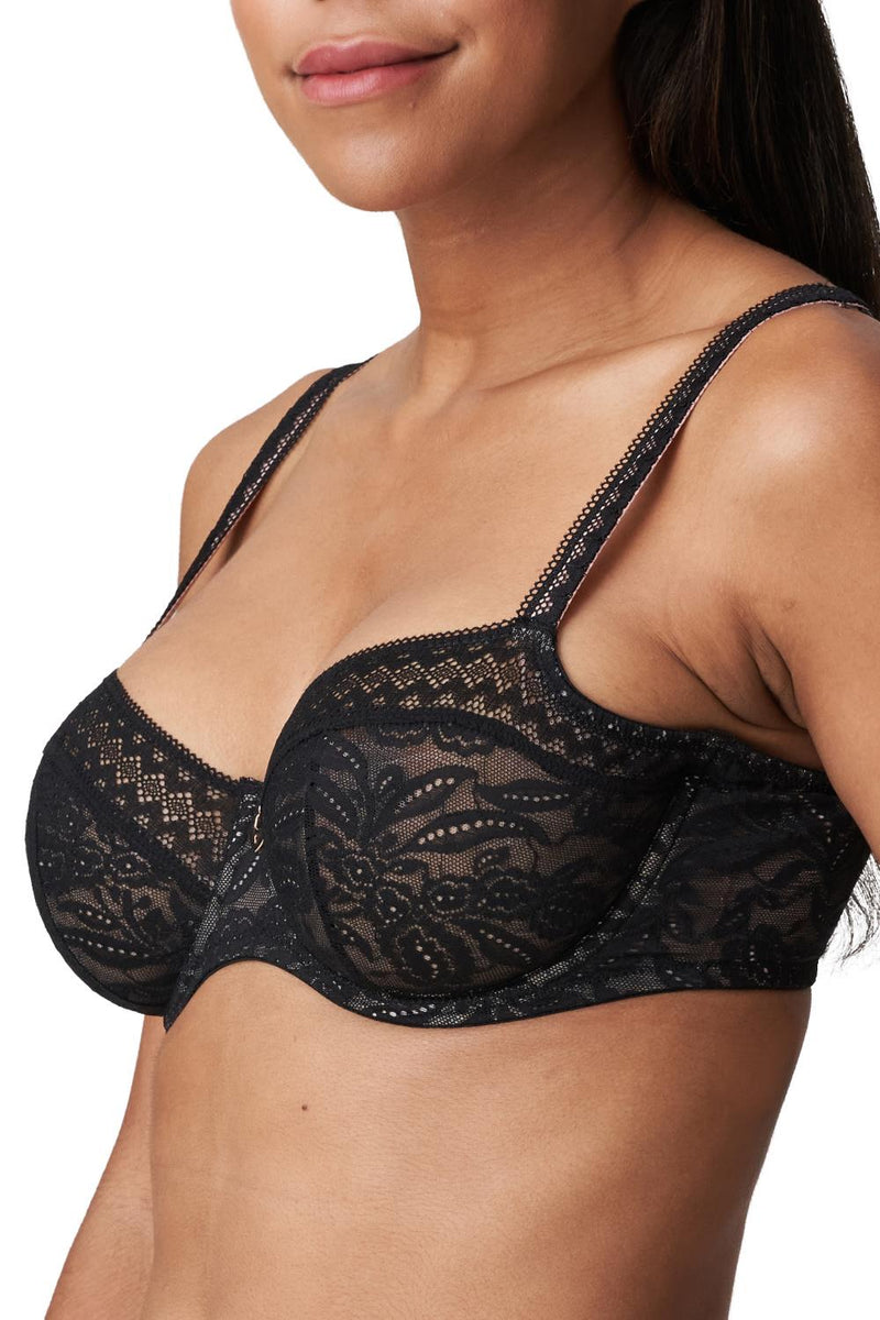 PrimaDonna Twist Palermo Balcony Vertical Seam Bra, Black (0142092)