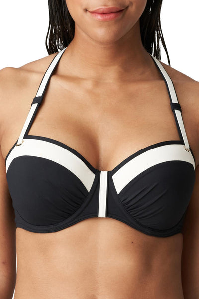 PrimaDonna Swim Istres Balcony Bikini Top, Black (4008516)