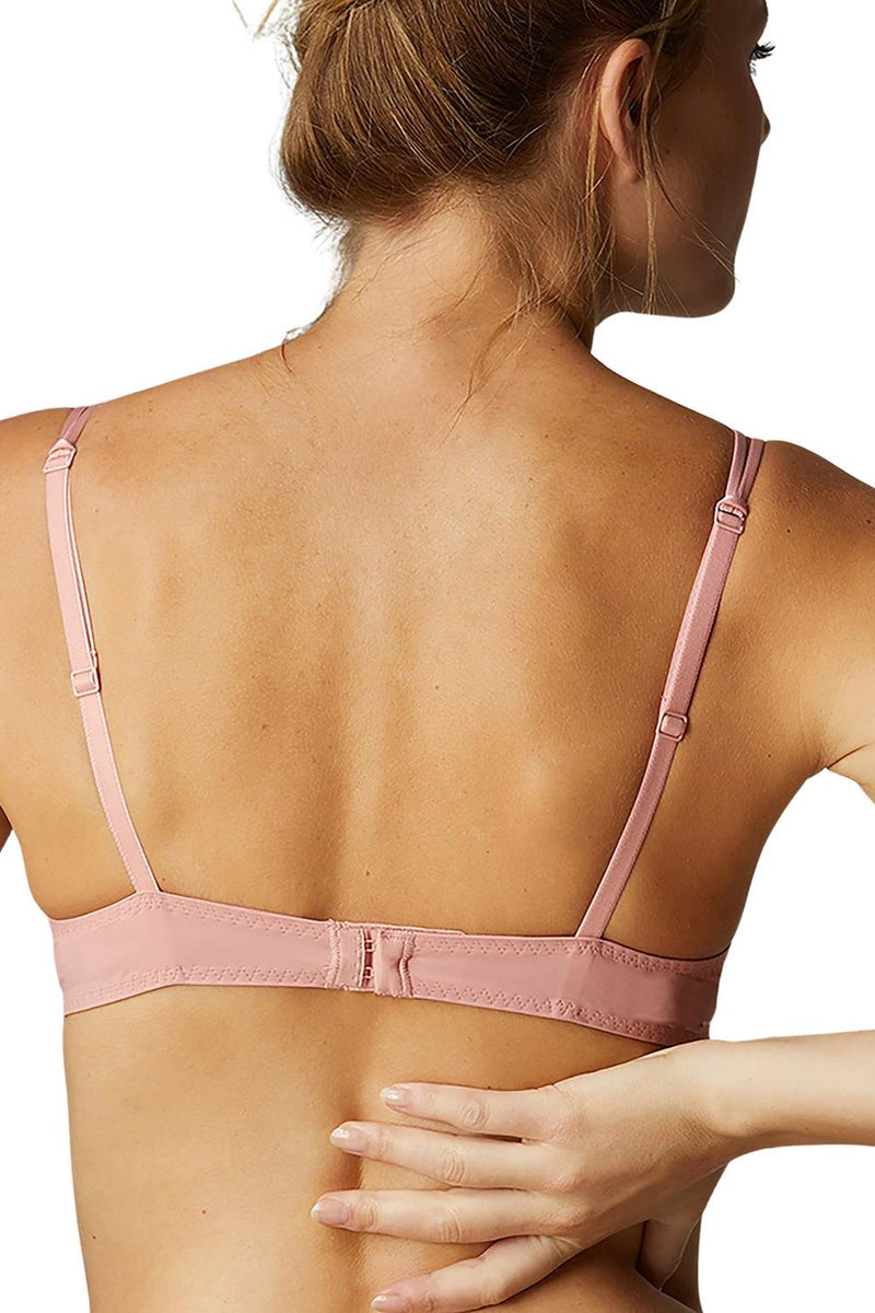 Simone Perele DÉLICE Sheer Demi Bra,Peachy Pink