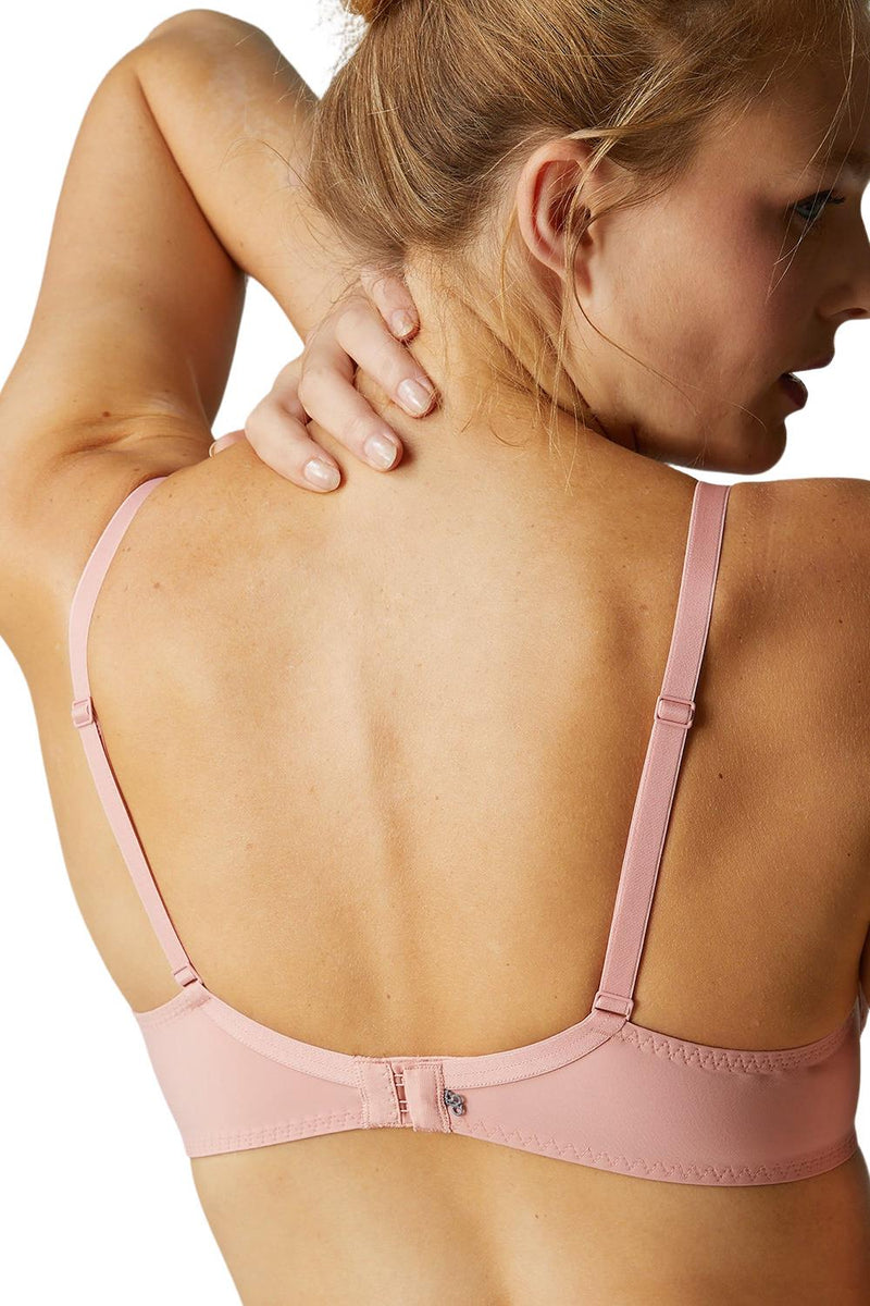 Simone Perele DÉLICE Full Coverage Plunge Bra, Peachy Pink (12X319)