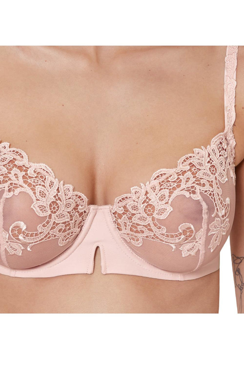 Simone Perele SAGA Sheer Demi Bra, Blush (15C330)