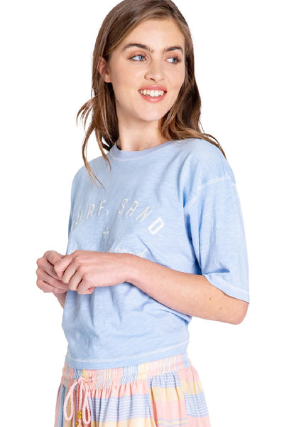 PJ Salvage Sunset Stripes S/S T-shirt RDSST2-ICE BLUE