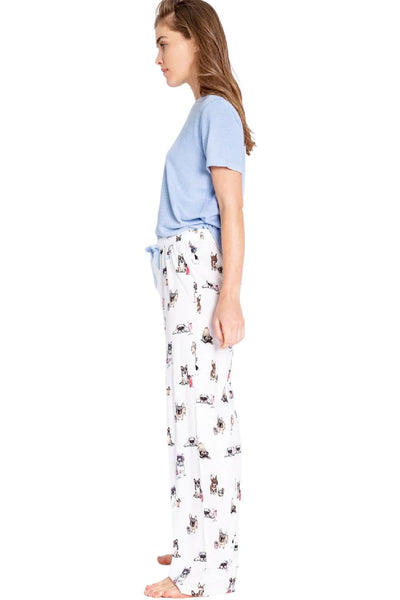 PJ Salvage Playful Prints Pant RDPPP-WHITE