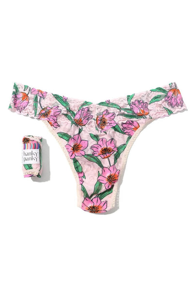 Hanky Panky Holiday Printed Original Rise Rolled Thong, Memoir (PR4811P)