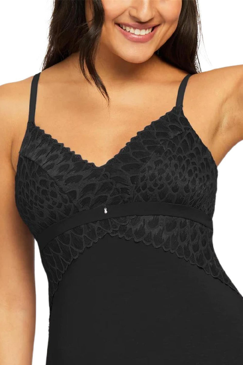 Montelle Bust Support A-Line Chemise, Black (9397)