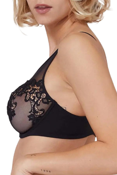 Simone Perele SAGA Full Coverage Plunge Bra, Black (15C319)