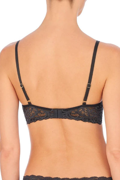 Natori Feathers Plunge Bra 730023 Coal Luxe Leopard