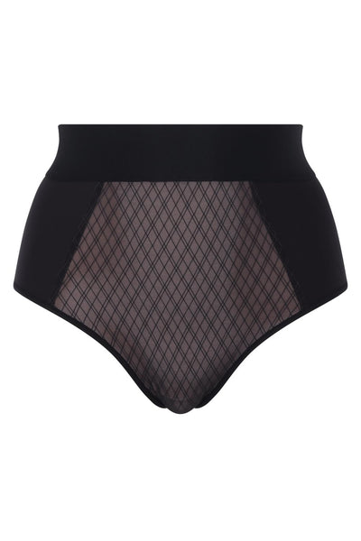 Chantelle Smooth Lines Full Brief, Black Beige (C11N3)