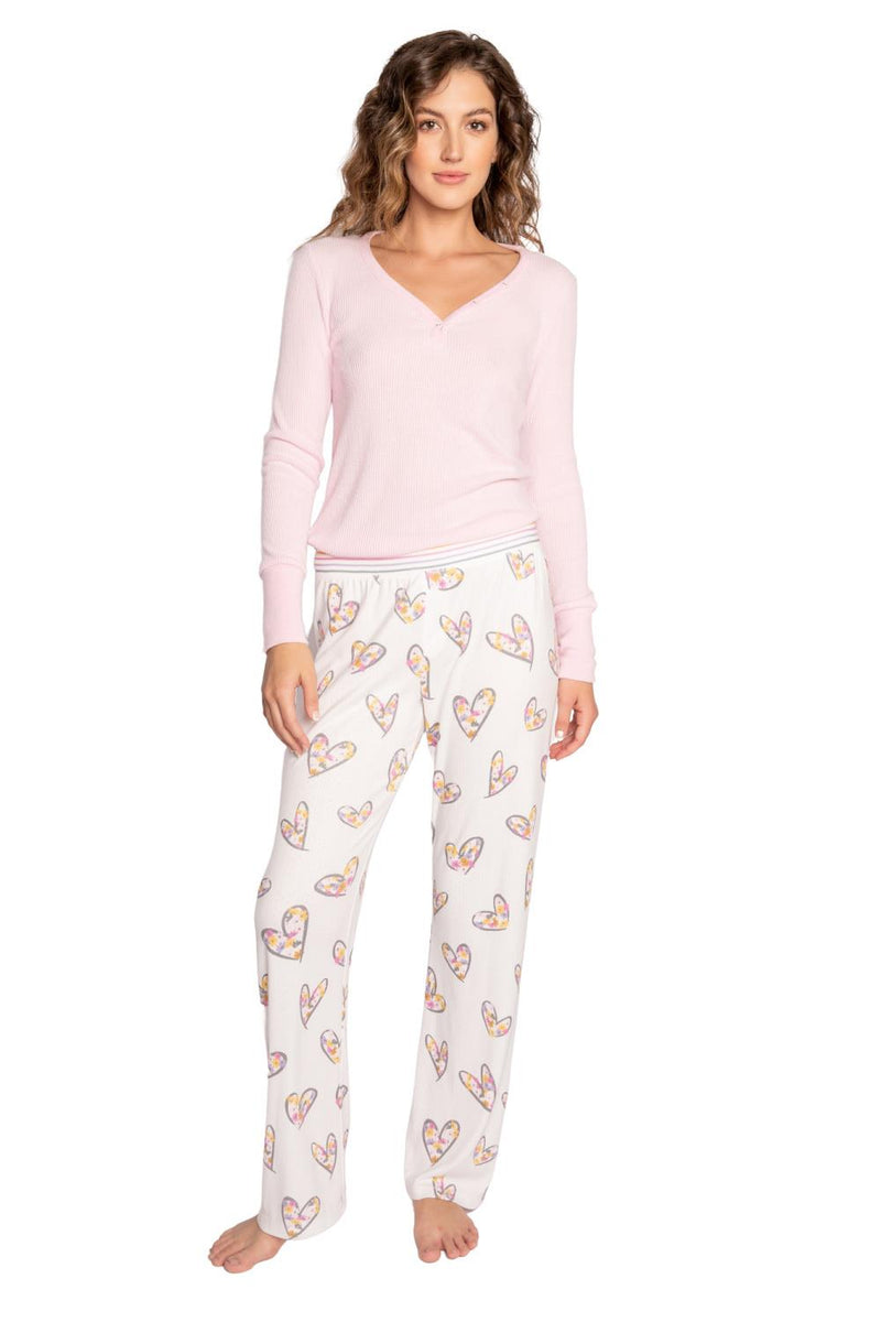 PJ Salvage A Heart Full of Daisies Lounge Pant RHHDP-IVORY