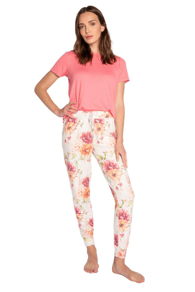 PJ Salvage Brunch In Bed Banded Pant RHBIP2-OATMEAL