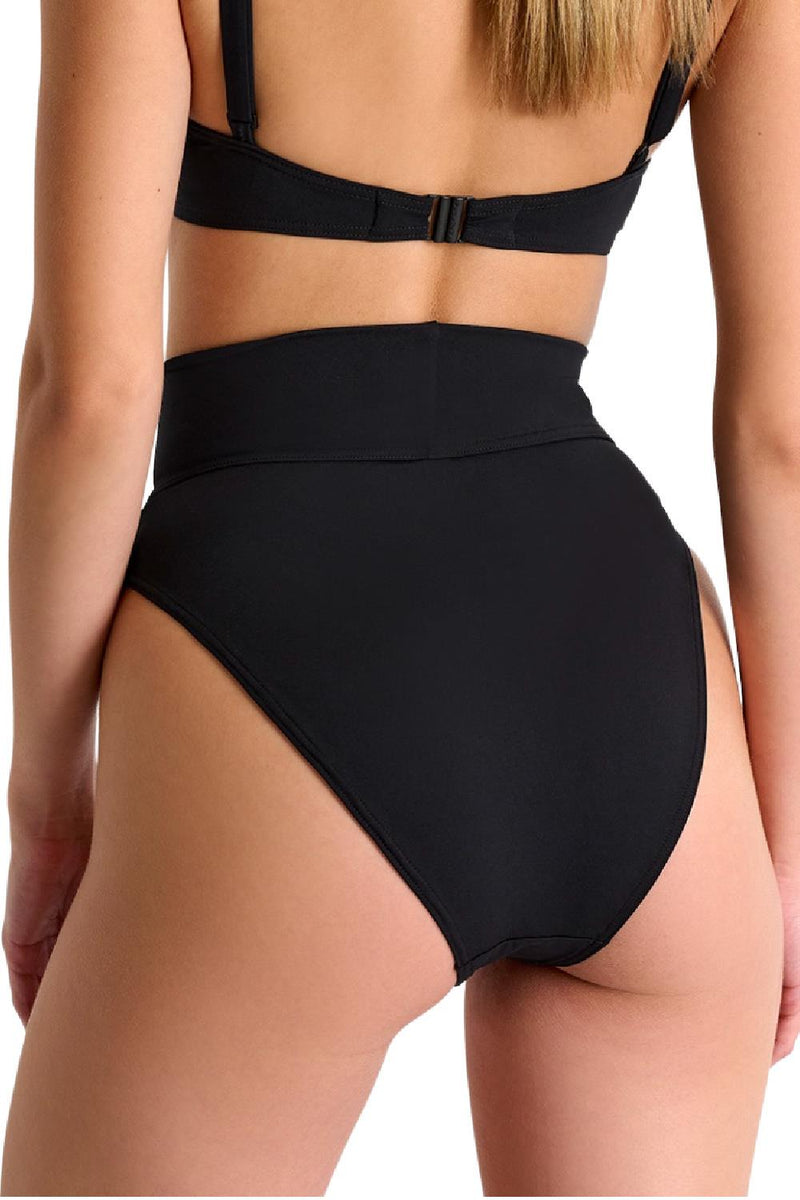 Shan Intemporel High Waist Bikini Bottom, Caviar (42390-37)