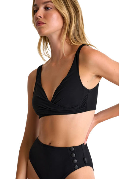 Shan Madisson Classic Bralette Bikini Top, Caviar (42360-23)