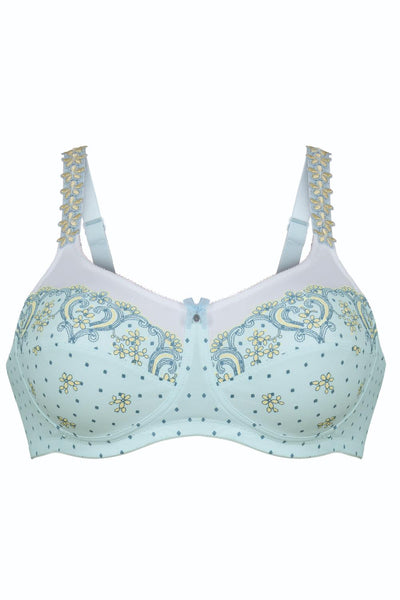 BELVEDERE Post Mastectomy Bilateral Bra, Princess Blue (4787X)