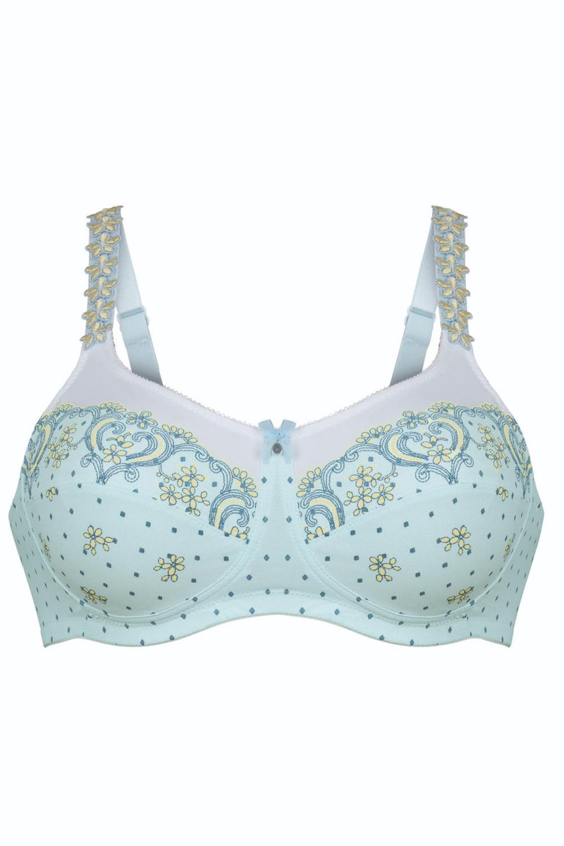 BELVEDERE Post Mastectomy Bilateral Bra, Princess Blue (4787X)