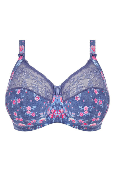 Elomi Morgan Stretch Banded Bra, Denim Floral (EL4110)